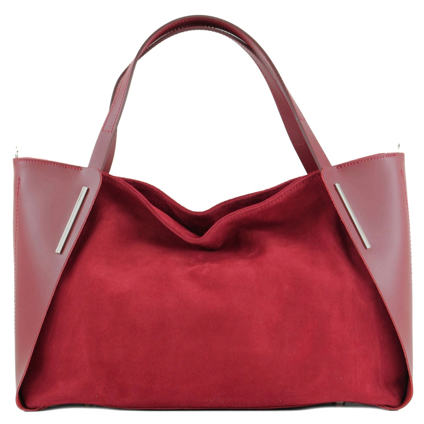 modamoda de - T126 -  ital. Shopper Tragetasche Leder/Wildleder