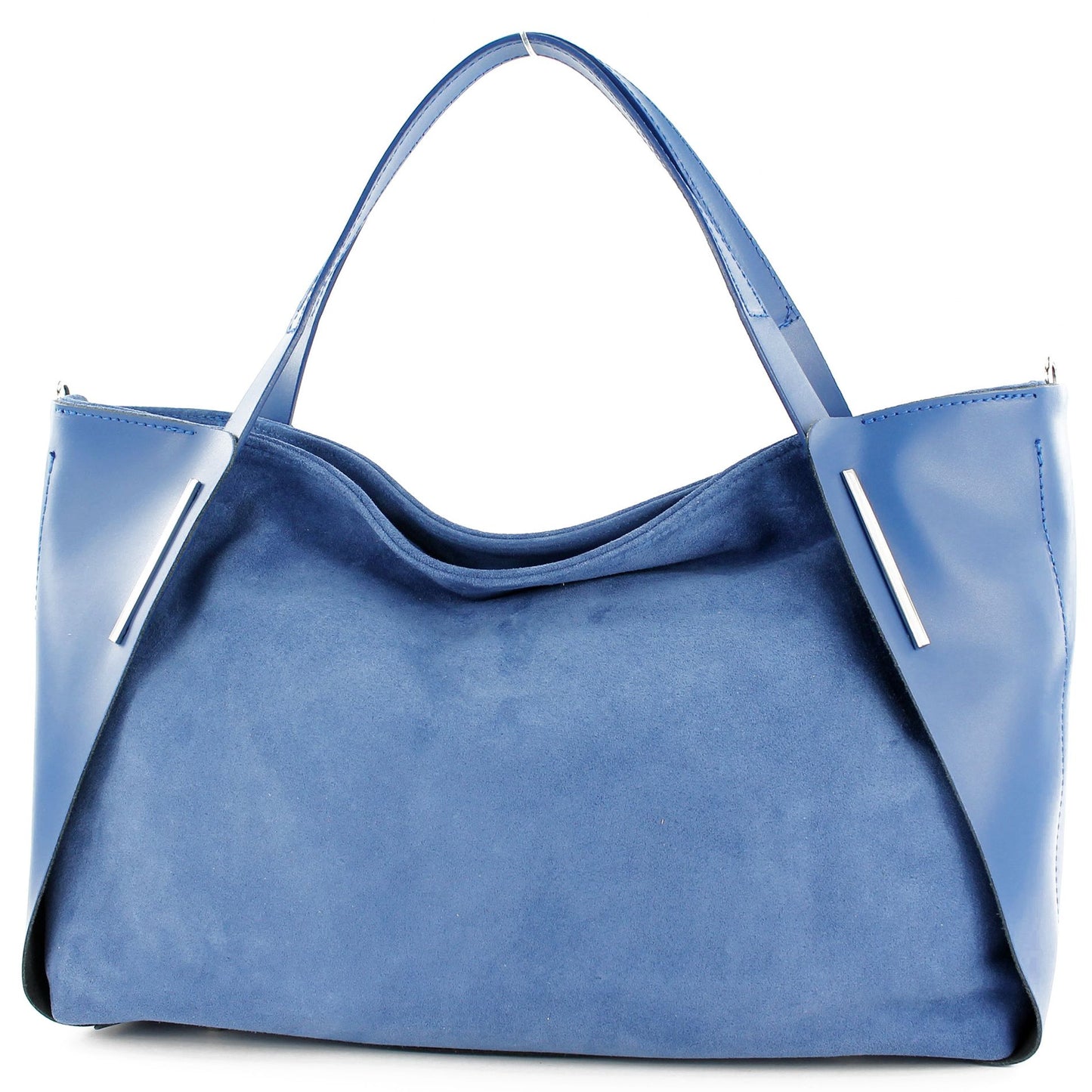 modamoda de - T126 -  ital. Shopper Tragetasche Leder/Wildleder