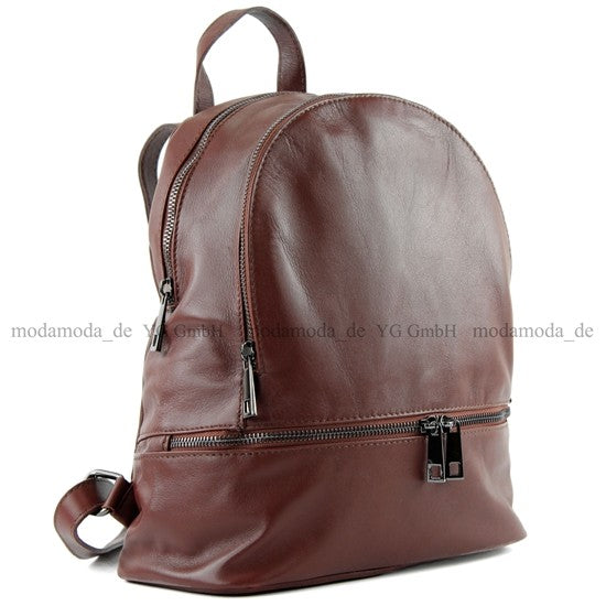 modamoda de T137 Damen Leder Rucksack Handtasche Medium handmade in Italy