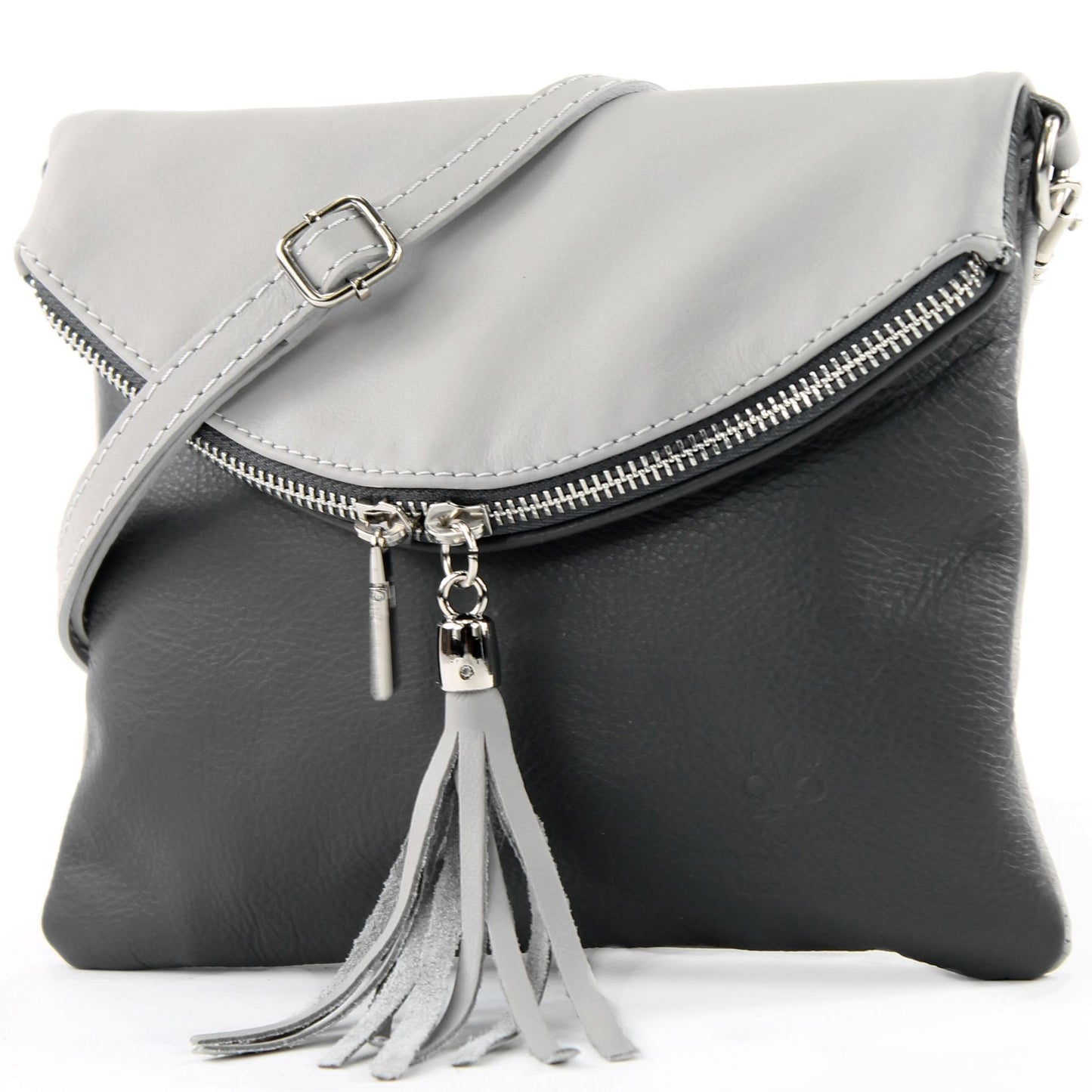 modamoda de - T139 - ital Umhängetasche Klein aus Nappaleder