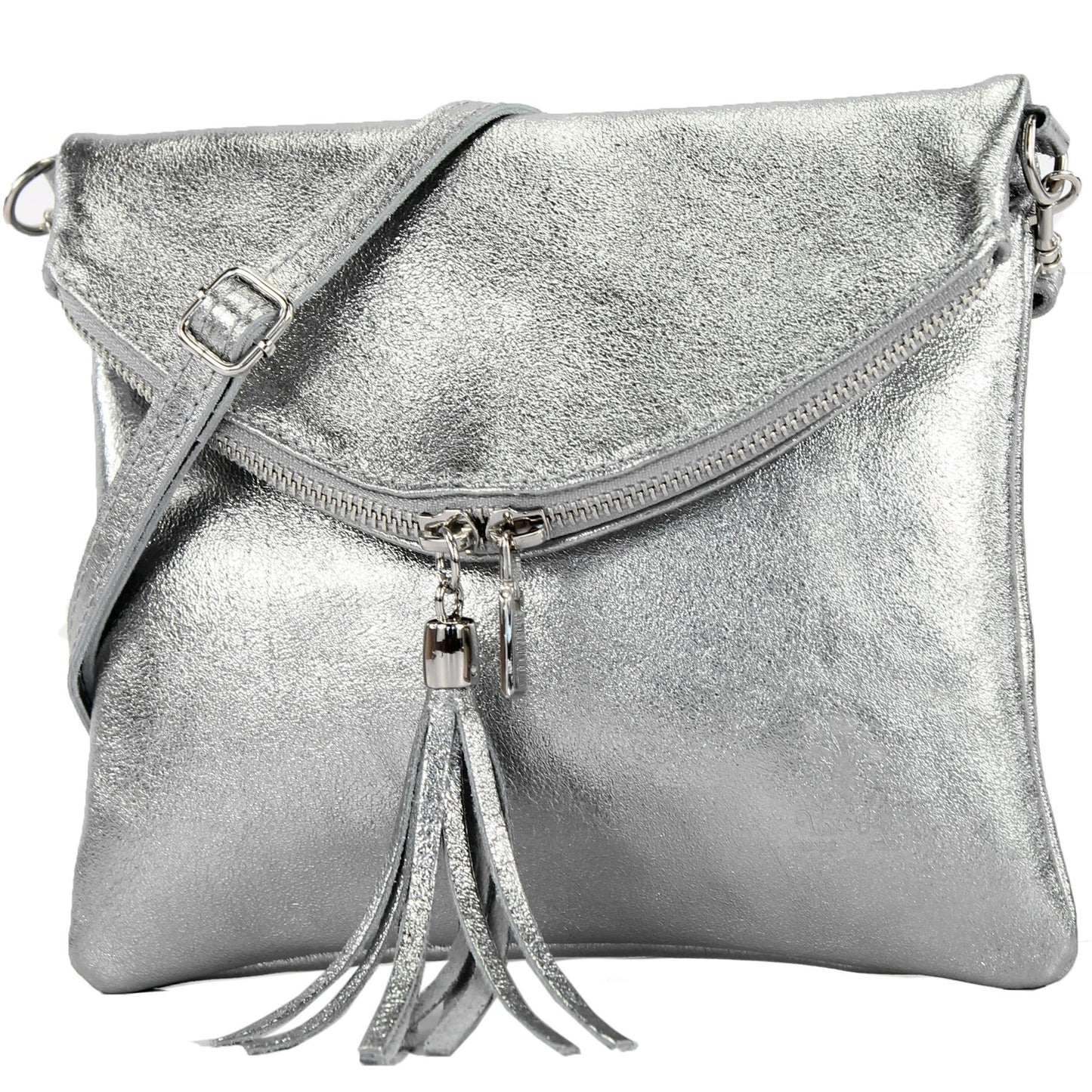modamoda de - T139 - ital Umhängetasche Klein aus Nappaleder