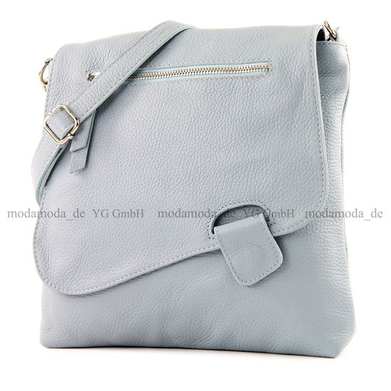 modamoda de - T146 - ital. Umhängetasche Schultertasche aus Leder