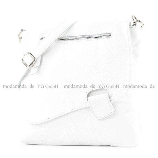 modamoda de - T146 - ital. Umhängetasche Schultertasche aus Leder