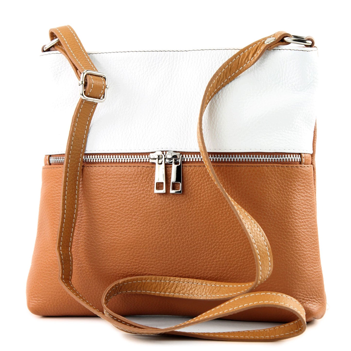 modamoda de T144 Damen Leder Umhängetasche Schultertasche Messenger bag handmade in Italy