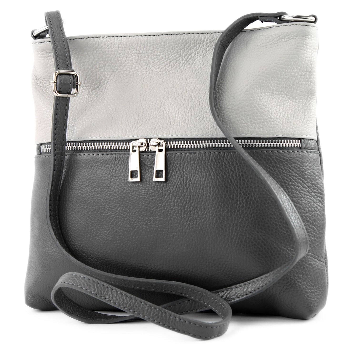 modamoda de T144 Damen Leder Umhängetasche Schultertasche Messenger bag handmade in Italy