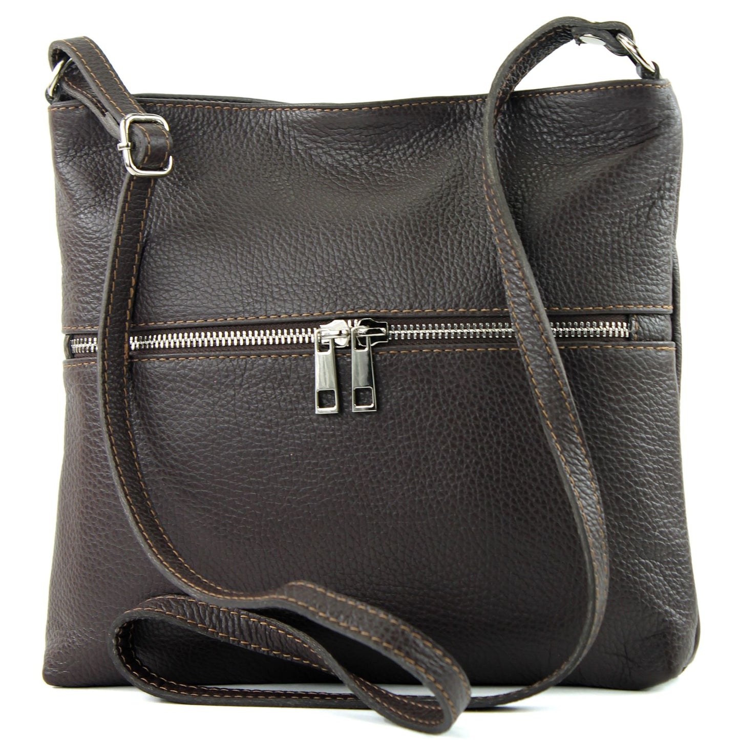 modamoda de T144 Damen Leder Umhängetasche Schultertasche Messenger bag handmade in Italy