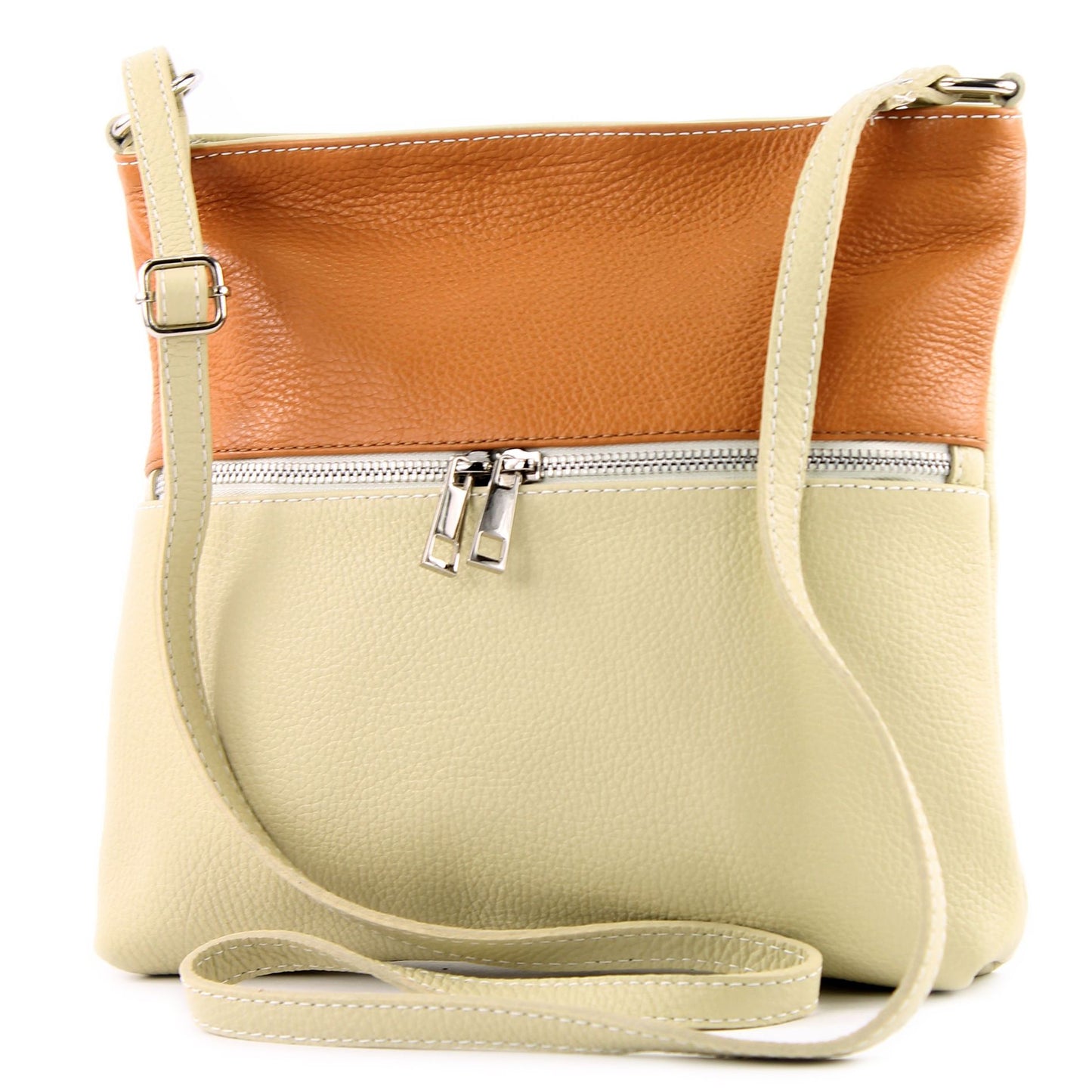 modamoda de T144 Damen Leder Umhängetasche Schultertasche Messenger bag handmade in Italy