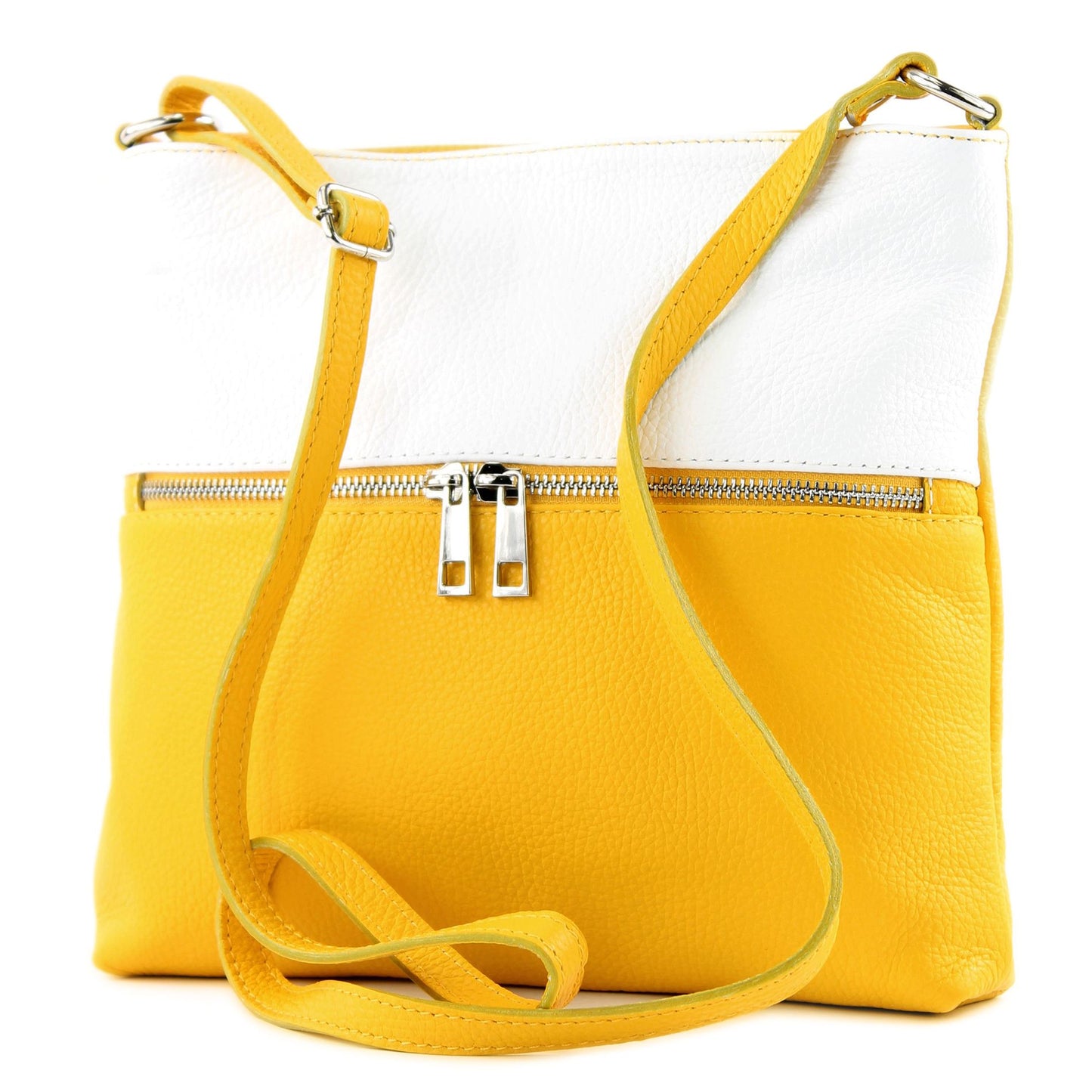 modamoda de T144 Damen Leder Umhängetasche Schultertasche Messenger bag handmade in Italy