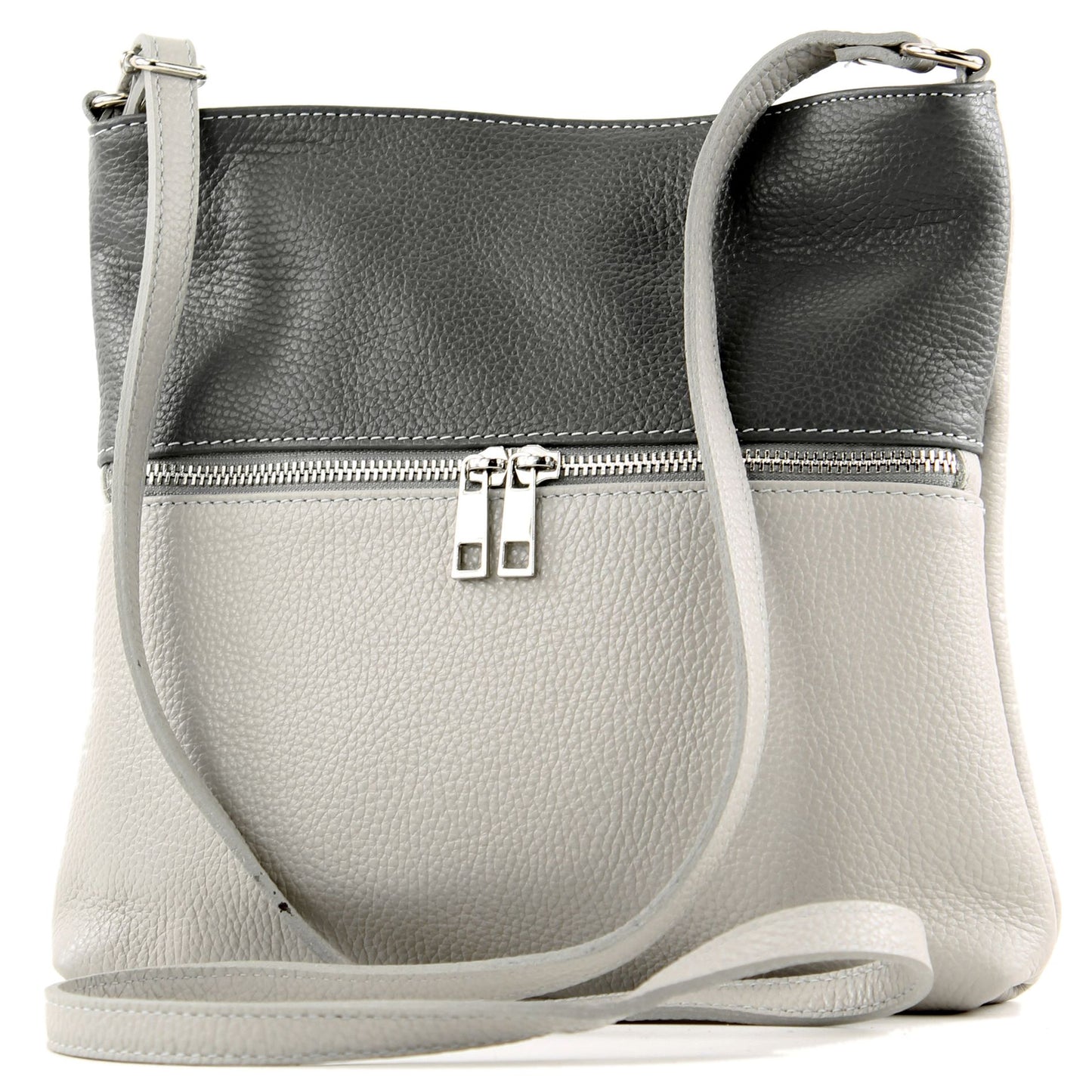 modamoda de T144 Damen Leder Umhängetasche Schultertasche Messenger bag handmade in Italy