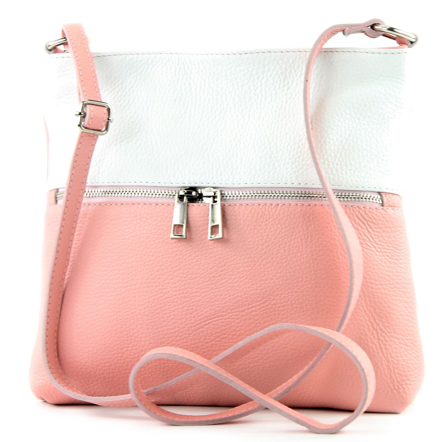 modamoda de T144 Damen Leder Umhängetasche Schultertasche Messenger bag handmade in Italy