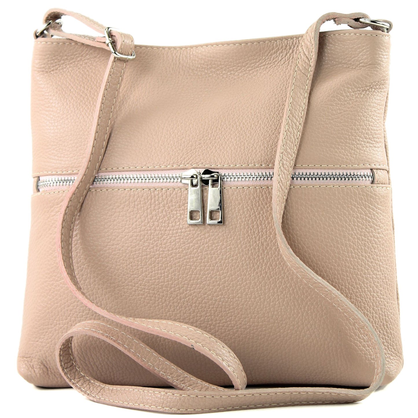 modamoda de T144 Damen Leder Umhängetasche Schultertasche Messenger bag handmade in Italy