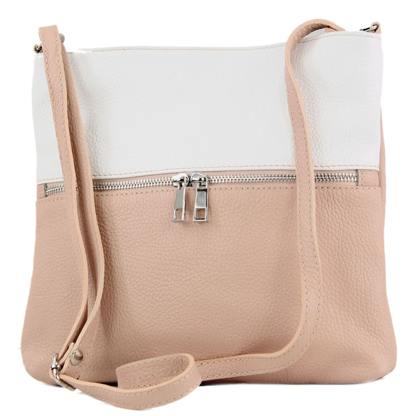 modamoda de T144 Damen Leder Umhängetasche Schultertasche Messenger bag handmade in Italy