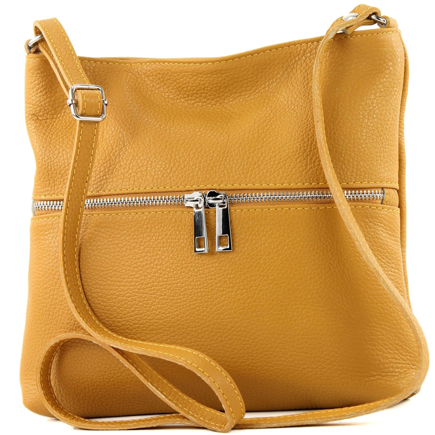 modamoda de T144 Damen Leder Umhängetasche Schultertasche Messenger bag handmade in Italy