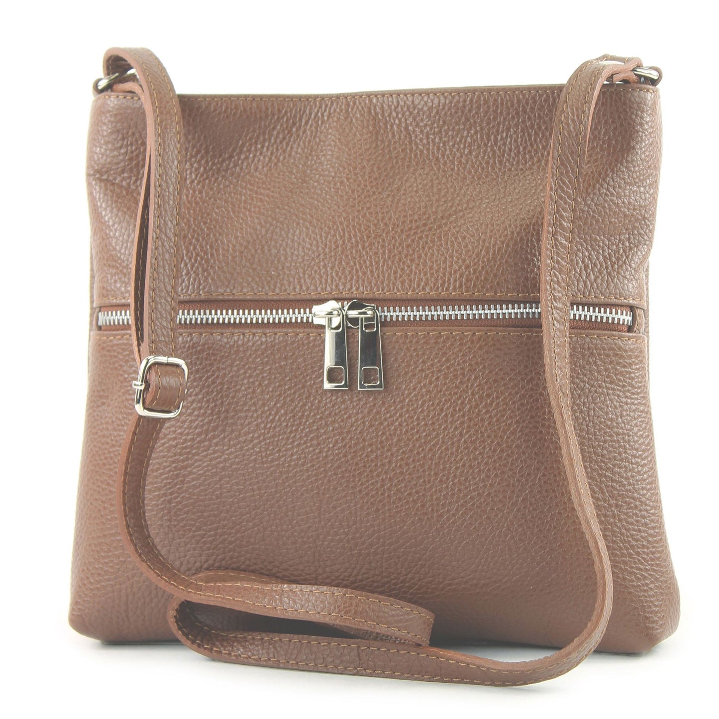 modamoda de T144 Damen Leder Umhängetasche Schultertasche Messenger bag handmade in Italy