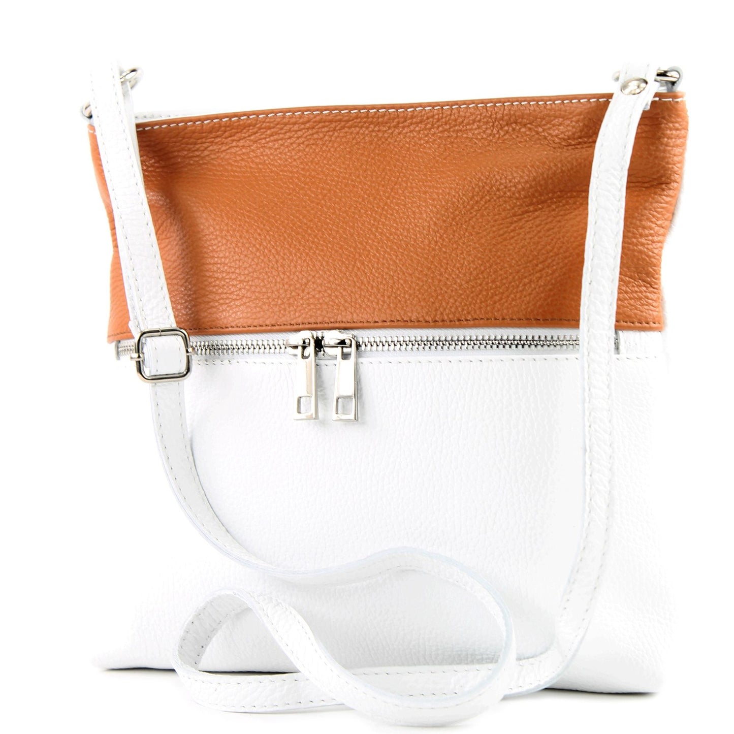 modamoda de T144 Damen Leder Umhängetasche Schultertasche Messenger bag handmade in Italy