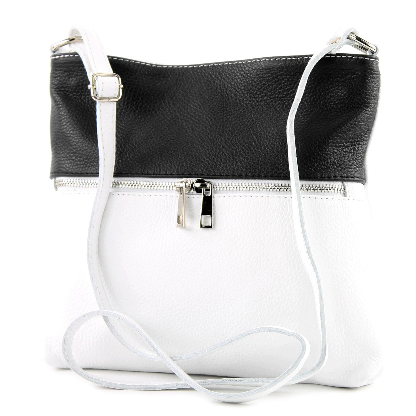 modamoda de T144 Damen Leder Umhängetasche Schultertasche Messenger bag handmade in Italy