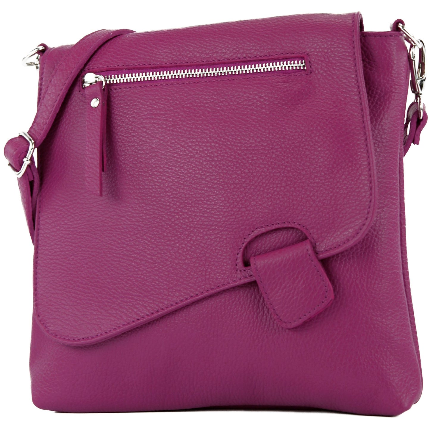 modamoda de - T146 - ital. Umhängetasche Schultertasche aus Leder