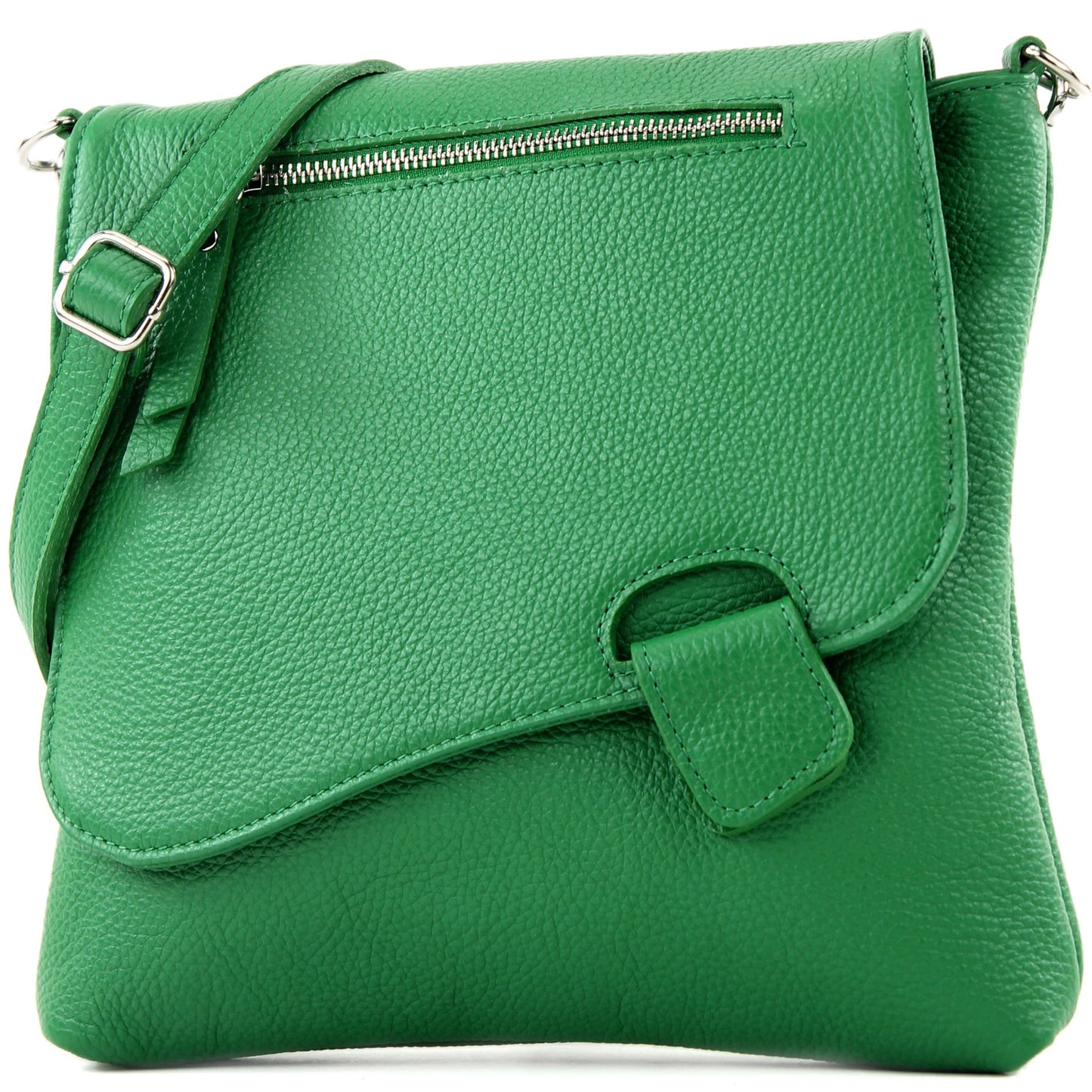 modamoda de - T146 - ital. Umhängetasche Schultertasche aus Leder