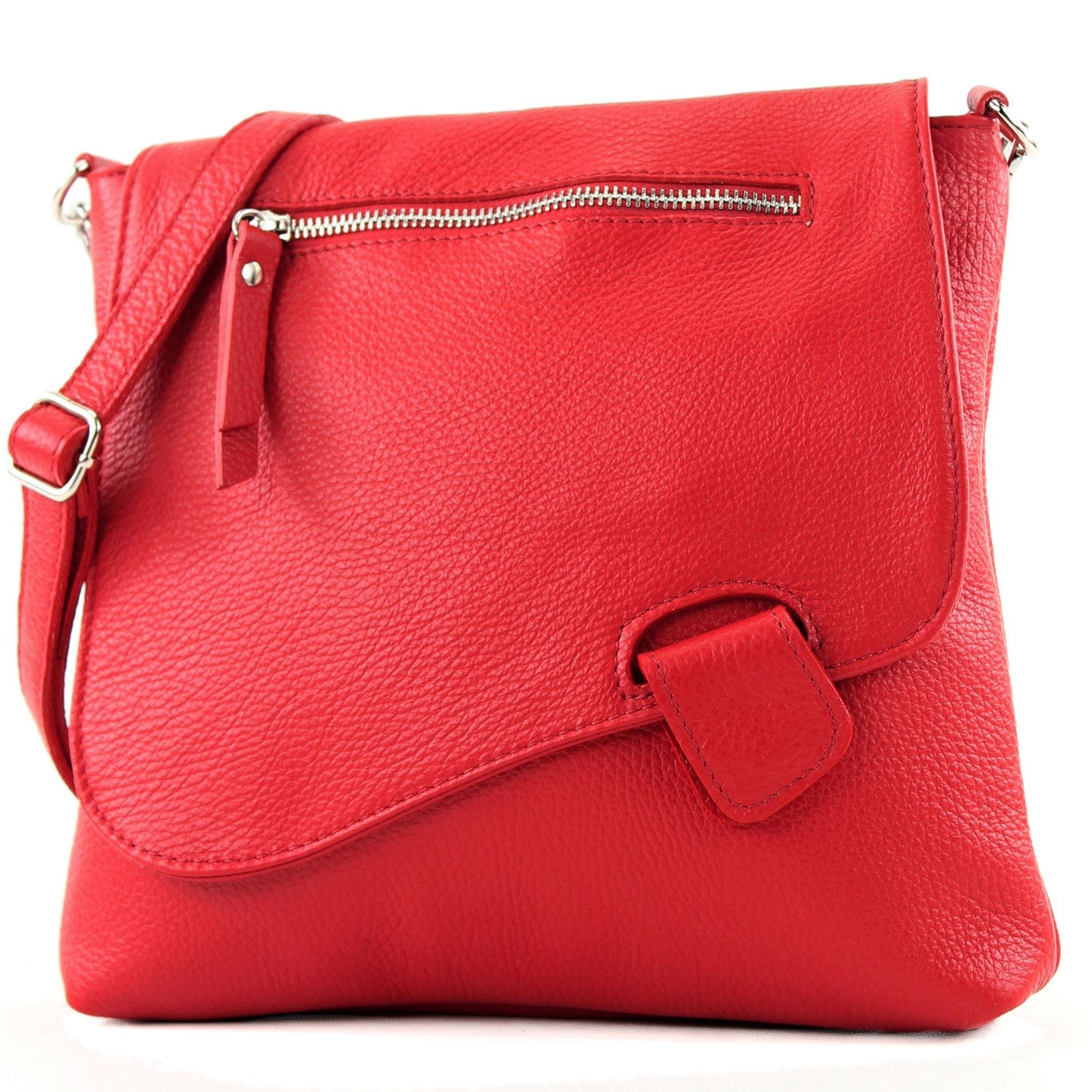 modamoda de - T146 - ital. Umhängetasche Schultertasche aus Leder