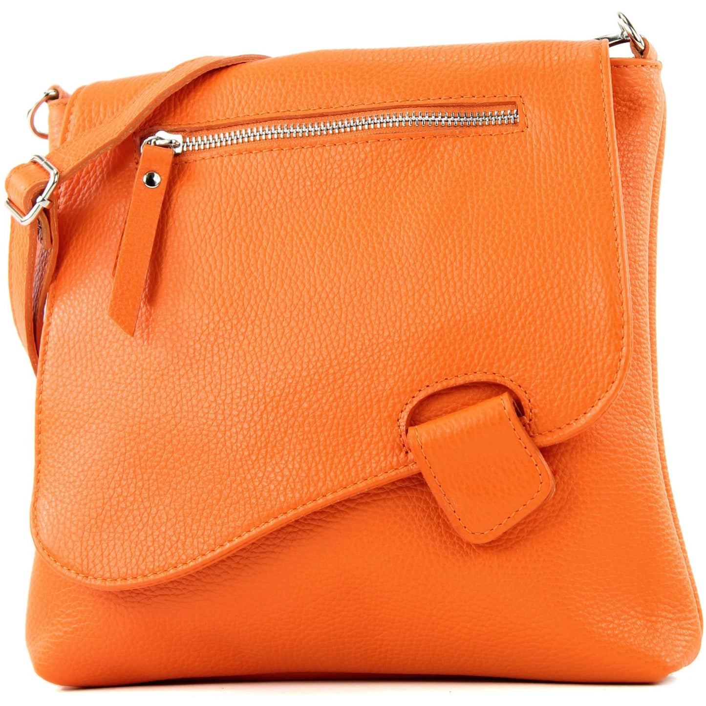 modamoda de - T146 - ital. Umhängetasche Schultertasche aus Leder