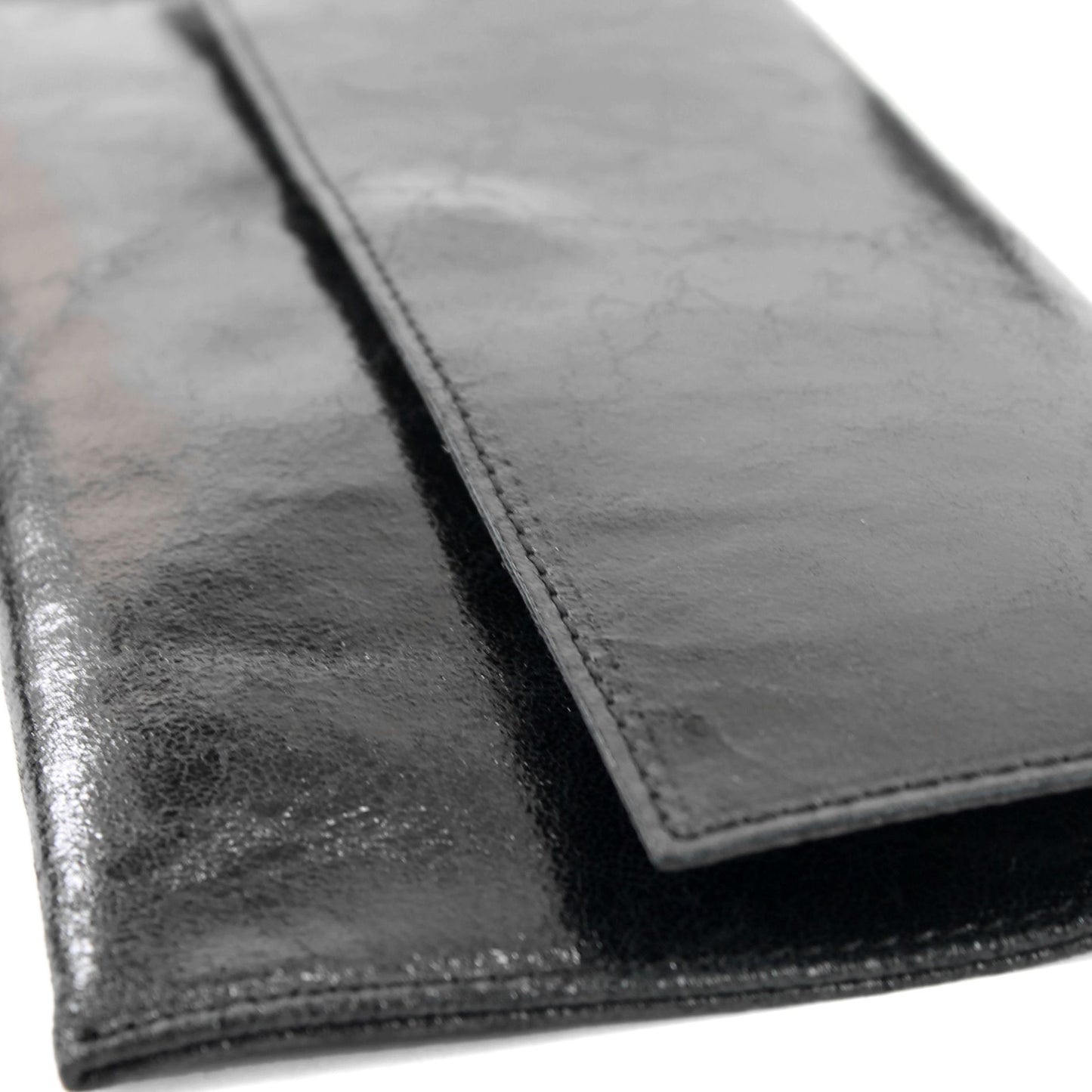 modamoda de - T151/M151 - ital. Clutch Wildleder / Leder Metallic