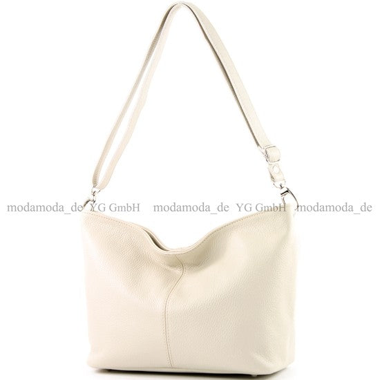 modamoda de - T157 - ital Umhängetasche Schultertasche Leder