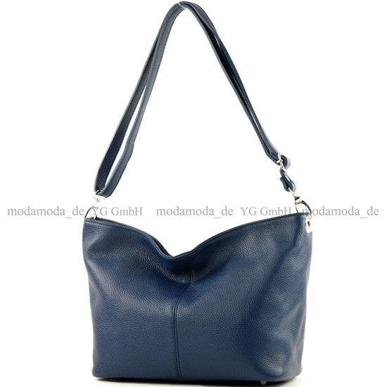 modamoda de - T157 - ital Umhängetasche Schultertasche Leder