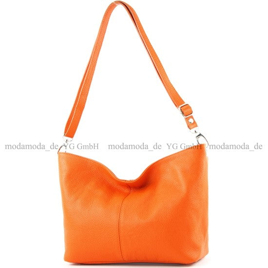 modamoda de - T157 - ital Umhängetasche Schultertasche Leder