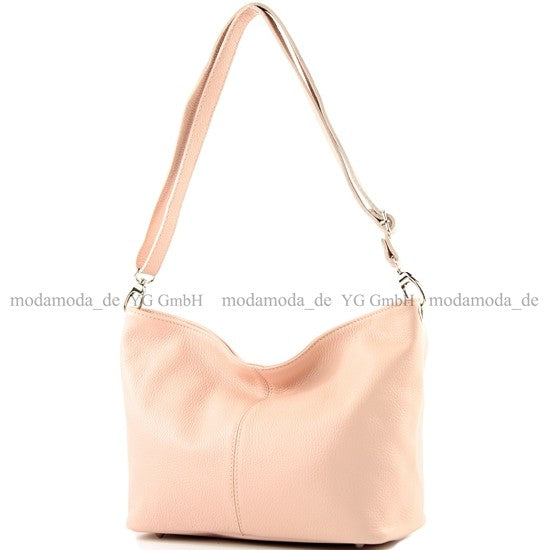 modamoda de - T157 - ital Umhängetasche Schultertasche Leder