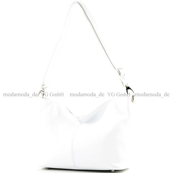 modamoda de - T157 - ital Umhängetasche Schultertasche Leder