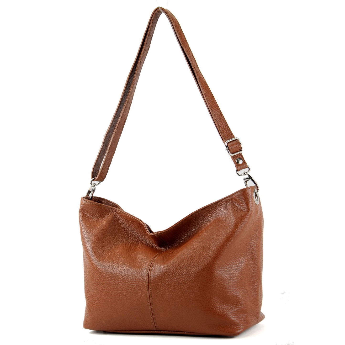 modamoda de - T157 - ital Umhängetasche Schultertasche Leder