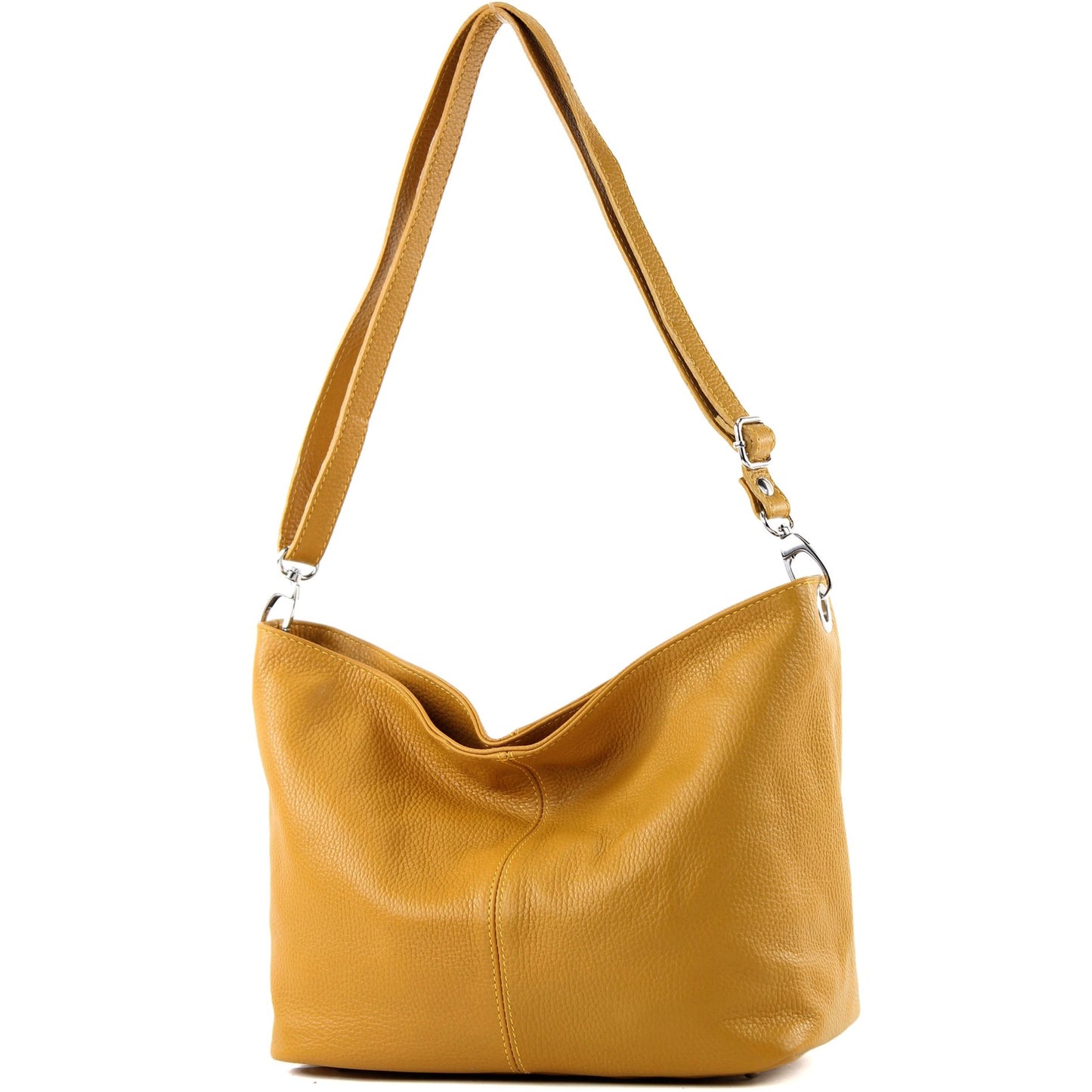 modamoda de - T157 - ital Umhängetasche Schultertasche Leder
