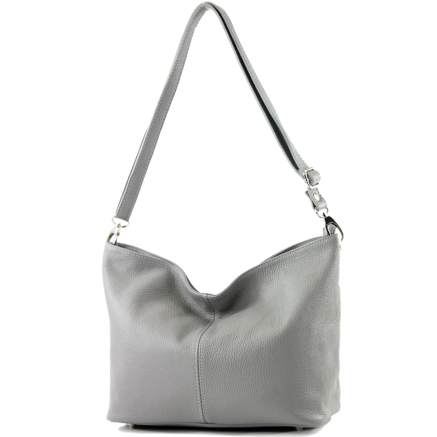 modamoda de - T157 - ital Umhängetasche Schultertasche Leder