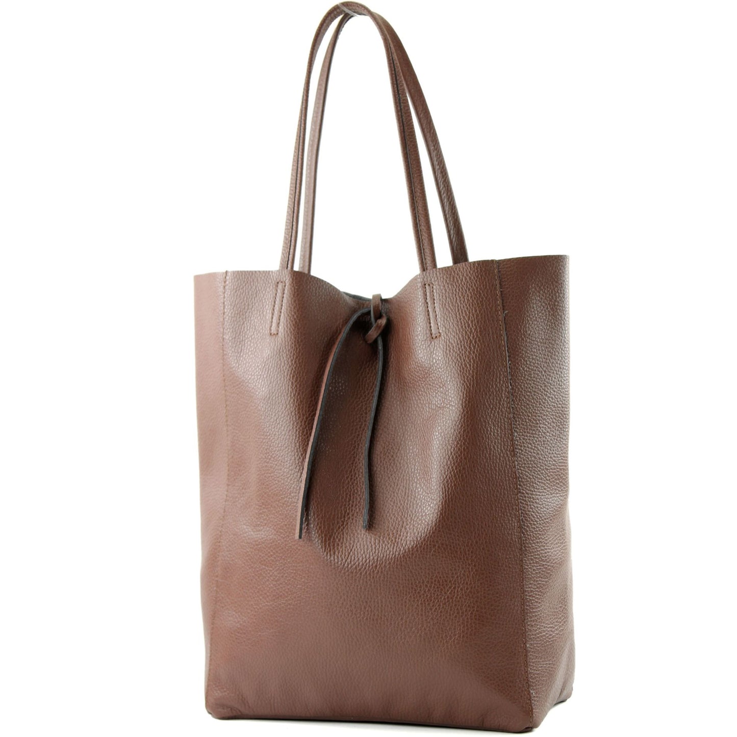 modamoda de T163 Damen Leder Shopper Schultertasche Large mit Innentasche handmade in Italy