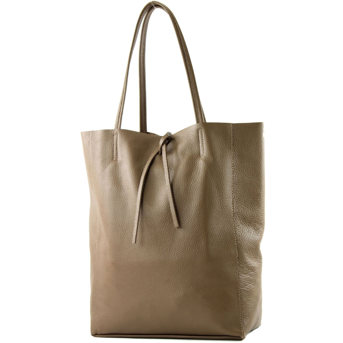modamoda de T163 Damen Leder Shopper Schultertasche Large mit Innentasche handmade in Italy