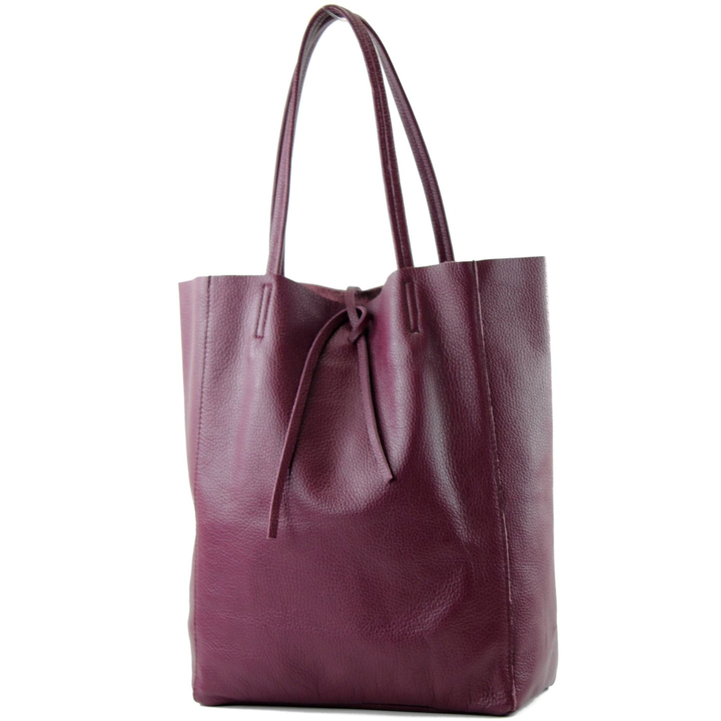 modamoda de T163 Damen Leder Shopper Schultertasche Large mit Innentasche handmade in Italy