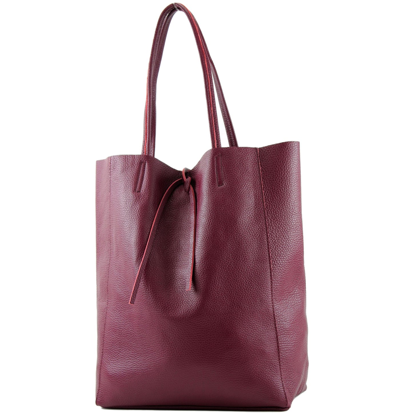 modamoda de T163 Damen Leder Shopper Schultertasche Large mit Innentasche handmade in Italy