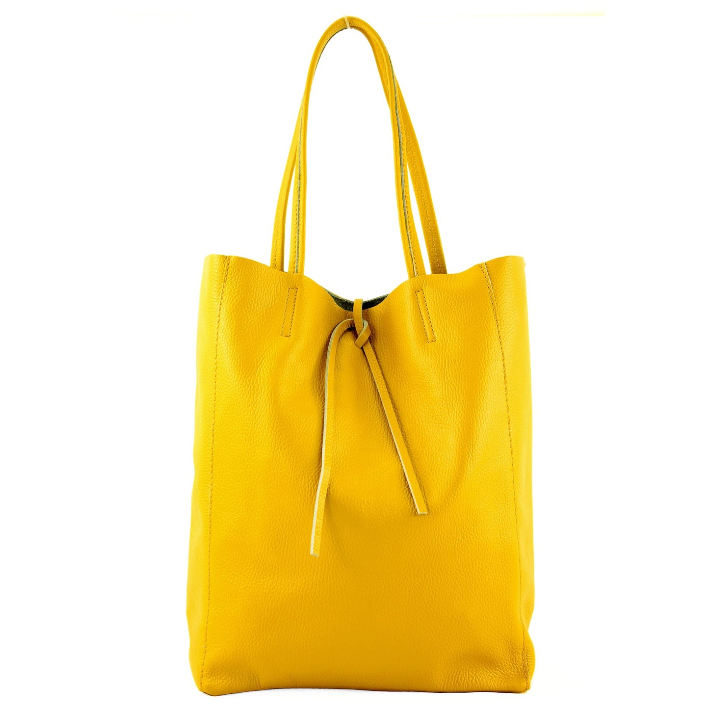 modamoda de T163 Damen Leder Shopper Schultertasche Large mit Innentasche handmade in Italy