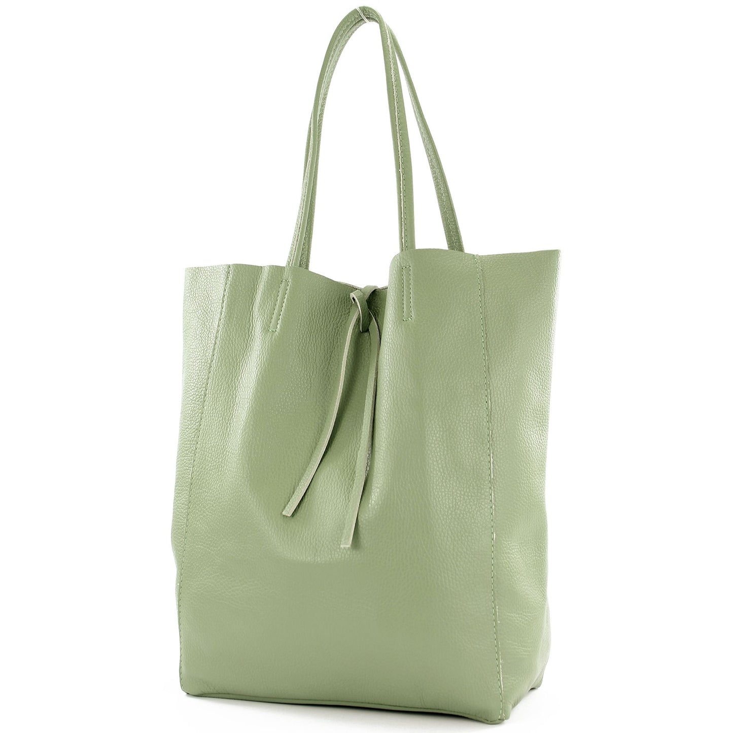 modamoda de T163 Damen Leder Shopper Schultertasche Large mit Innentasche handmade in Italy