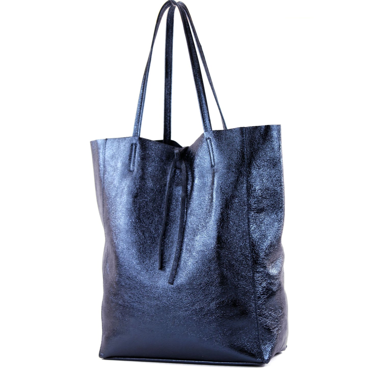 modamoda de T163 Damen Leder Shopper Schultertasche Large mit Innentasche handmade in Italy