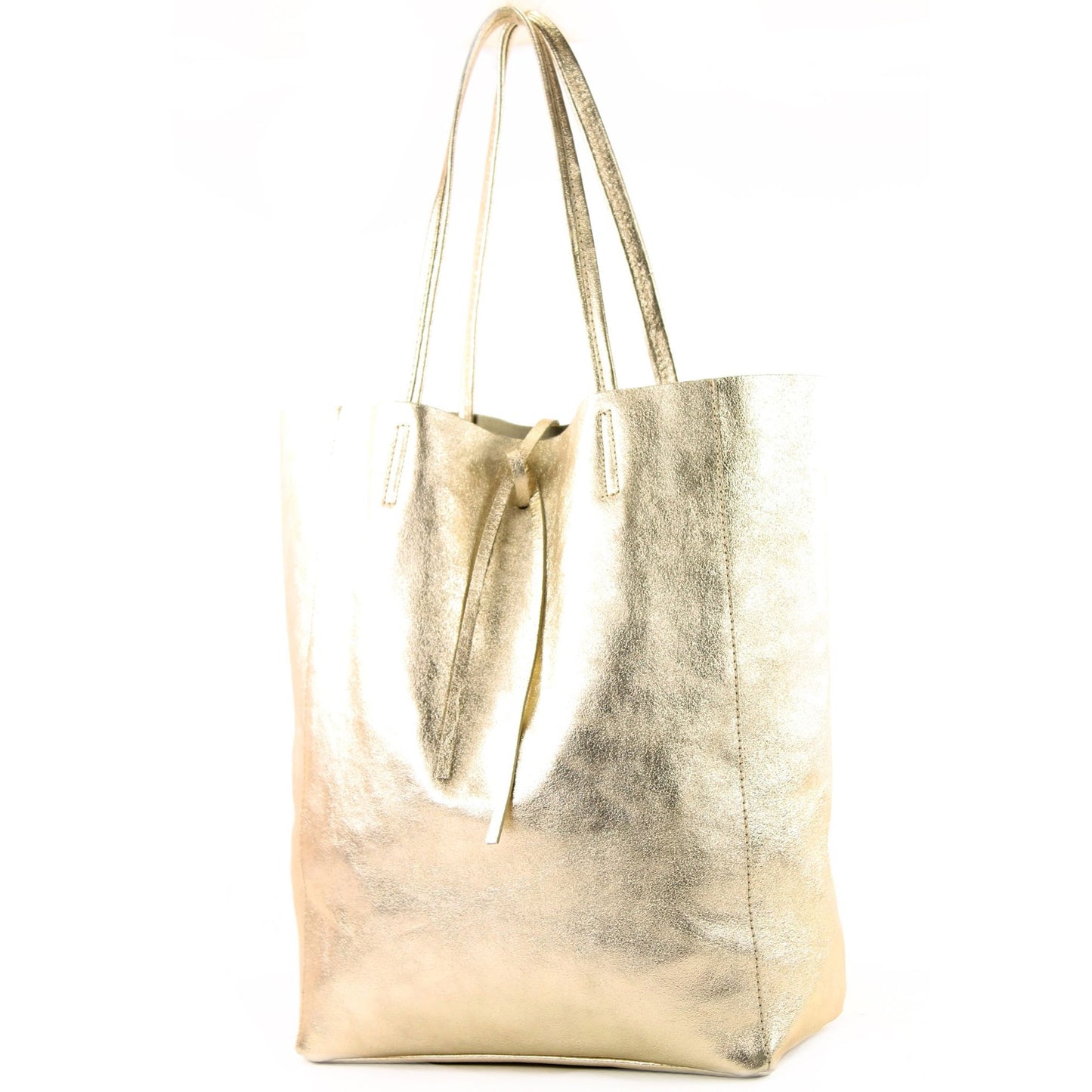 modamoda de T163 Damen Leder Shopper Schultertasche Large mit Innentasche handmade in Italy