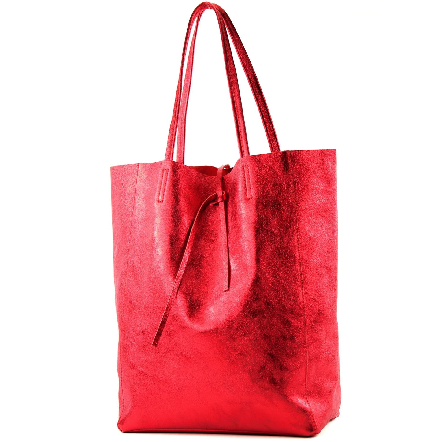 modamoda de T163 Damen Leder Shopper Schultertasche Large mit Innentasche handmade in Italy