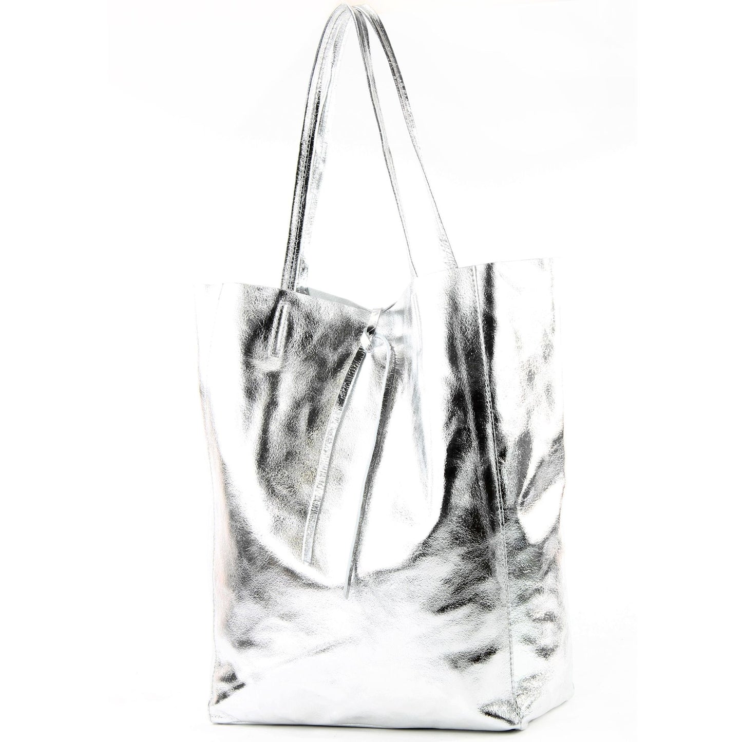 modamoda de T163 Damen Leder Shopper Schultertasche Large mit Innentasche handmade in Italy