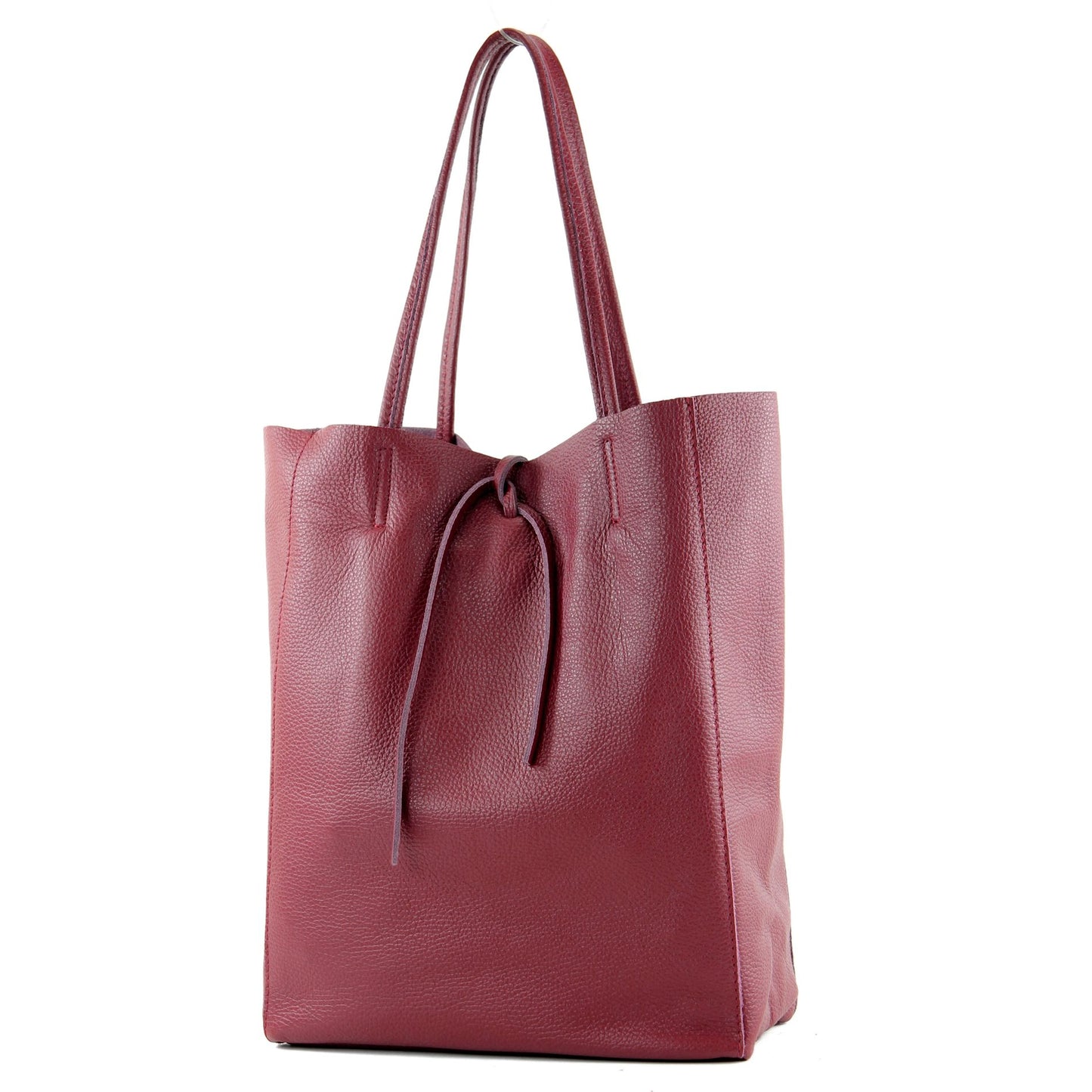 modamoda de T163 Damen Leder Shopper Schultertasche Large mit Innentasche handmade in Italy