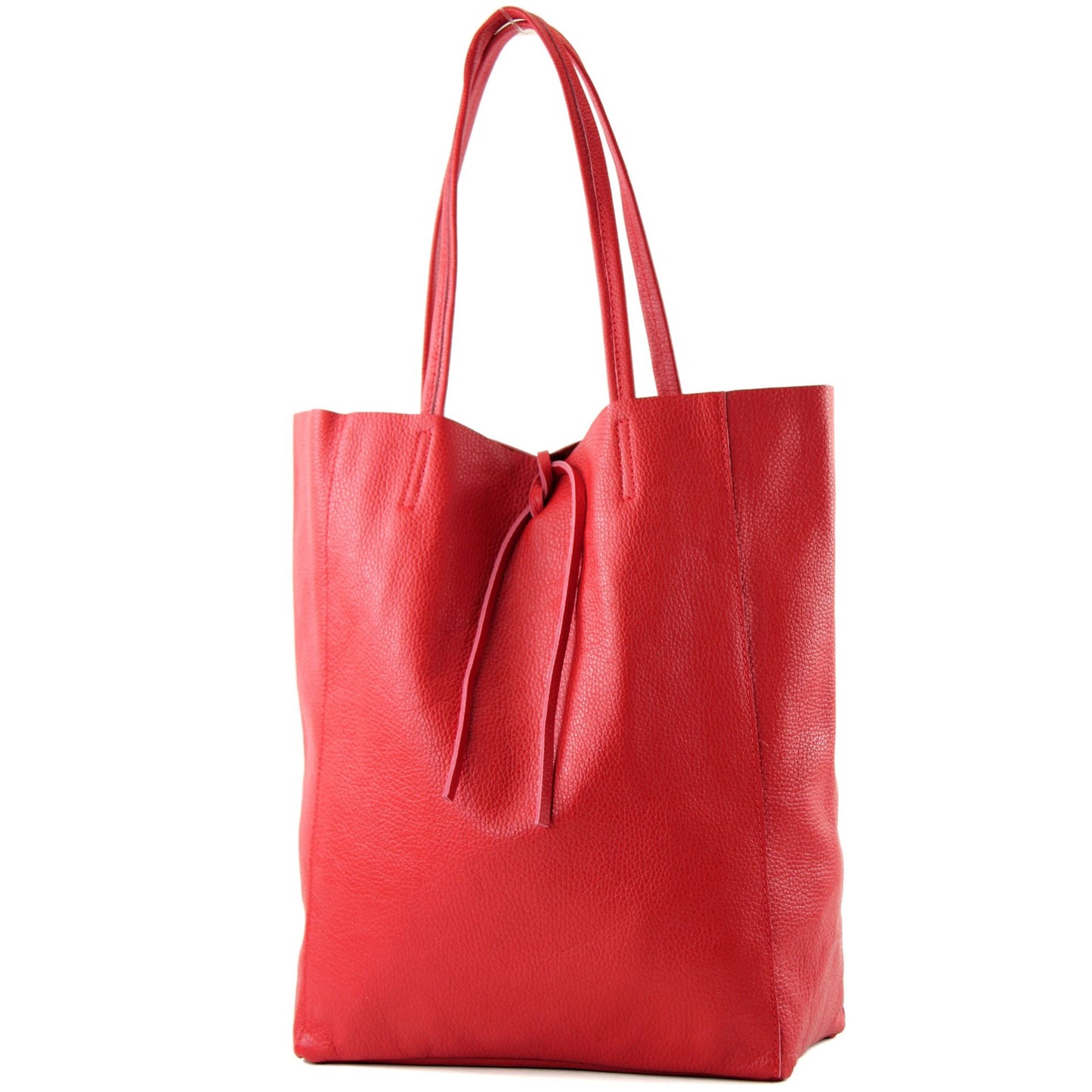 modamoda de T163 Damen Leder Shopper Schultertasche Large mit Innentasche handmade in Italy