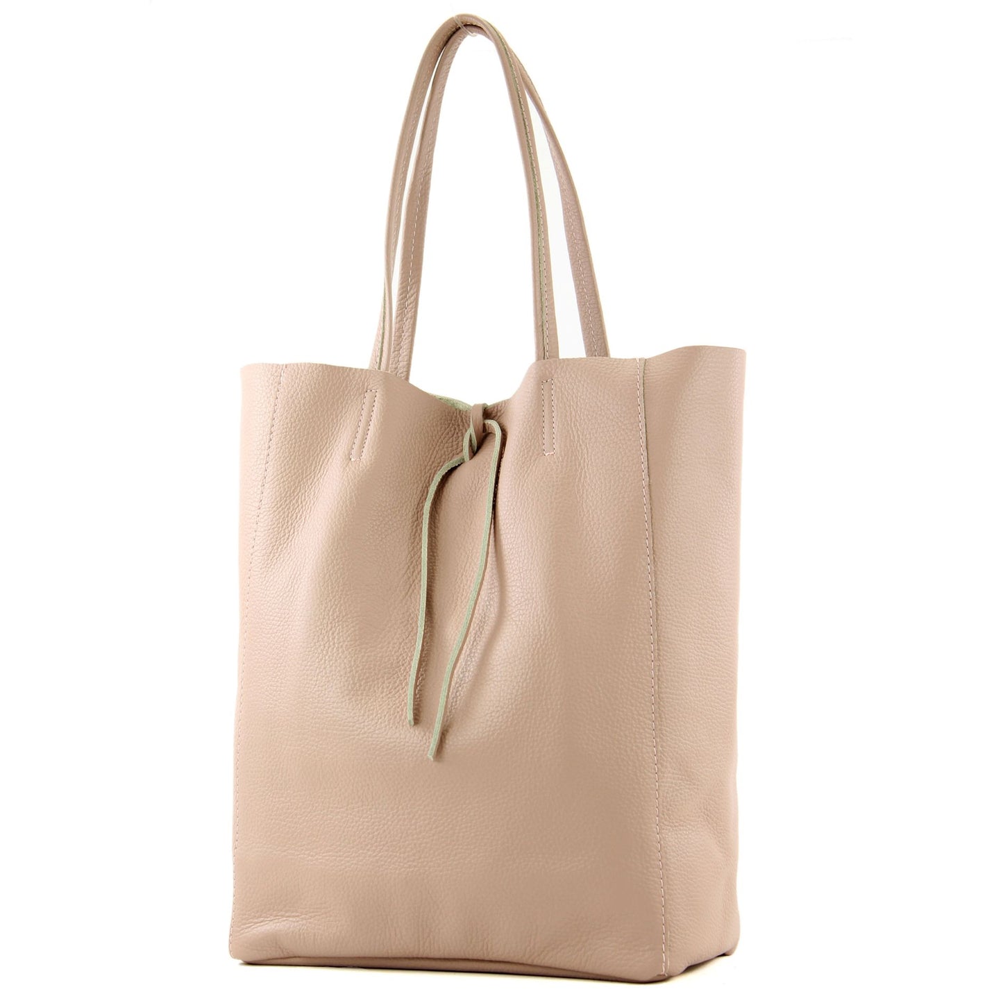 modamoda de T163 Damen Leder Shopper Schultertasche Large mit Innentasche handmade in Italy