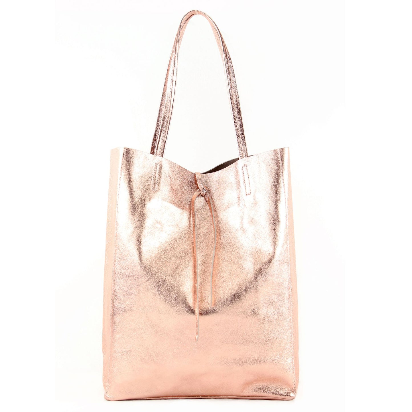 modamoda de T163 Damen Leder Shopper Schultertasche Large mit Innentasche handmade in Italy