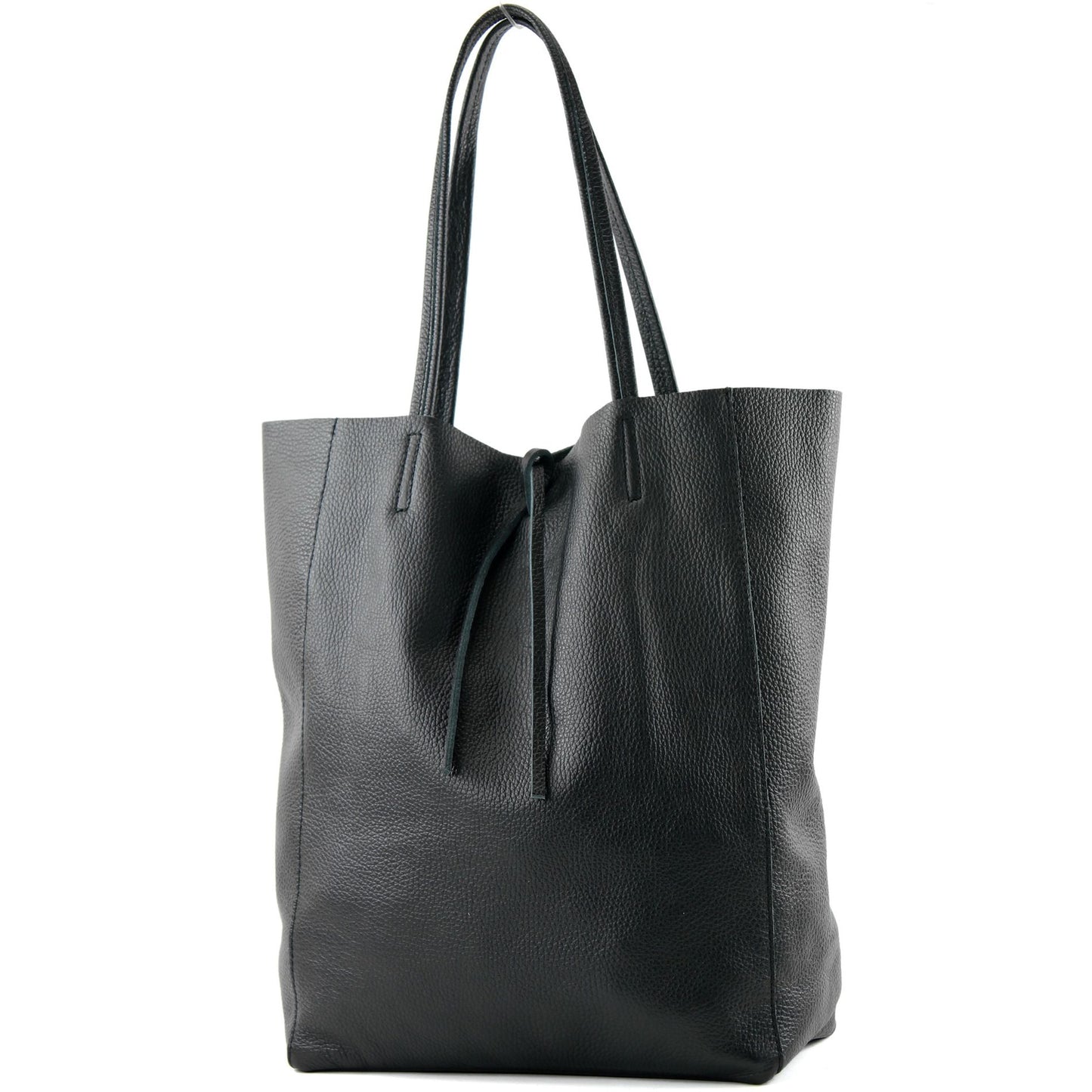 modamoda de T163 Damen Leder Shopper Schultertasche Large mit Innentasche handmade in Italy