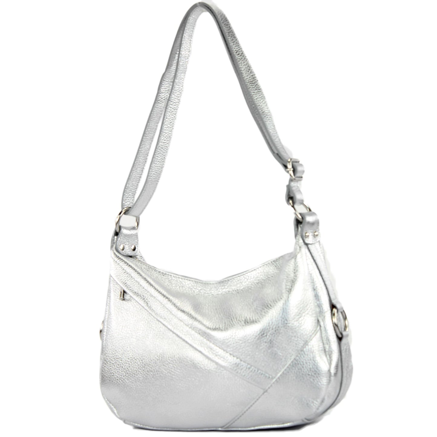 modamoda de -T164 - ital Schultertasche Umhängetasche aus Leder