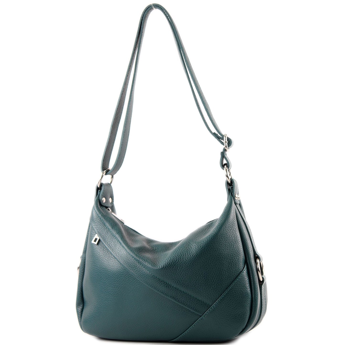 modamoda de -T164 - ital Schultertasche Umhängetasche aus Leder